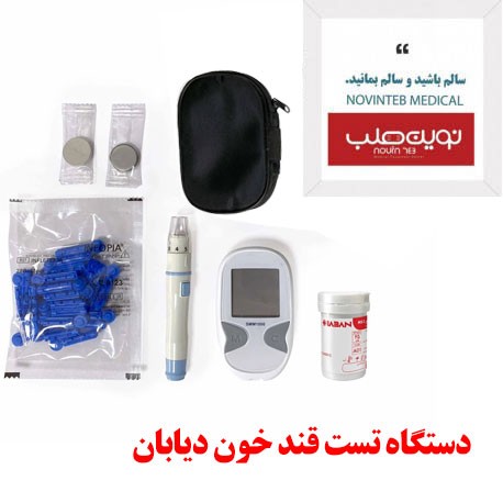 دستگاه تست قند خون دیابان مدل SMM 1000 به همراه نوار تست قند خون بسته 25 عددی