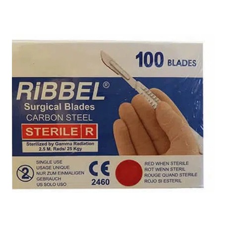 تیغ جراحی بیستوری موریس بسته 100 عددی شماره 11