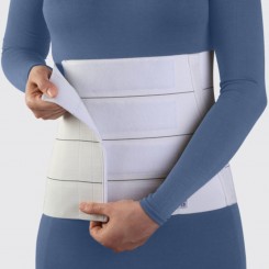 شکم بند پل دار (سفید) 100 درصد پنبه Elastic Abdominal Binder طب