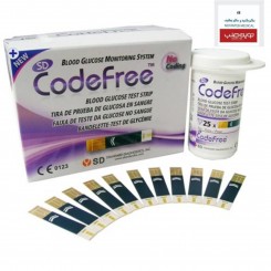 نوار تست قند خون 50 عددی کد فری Code Free